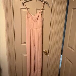 SHEIN Blush Pink Spaghetti Strap Jumpsuit
